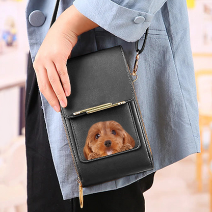 Cockapoo - Touch Screen Phone Wallet Case Crossbody Purse V1