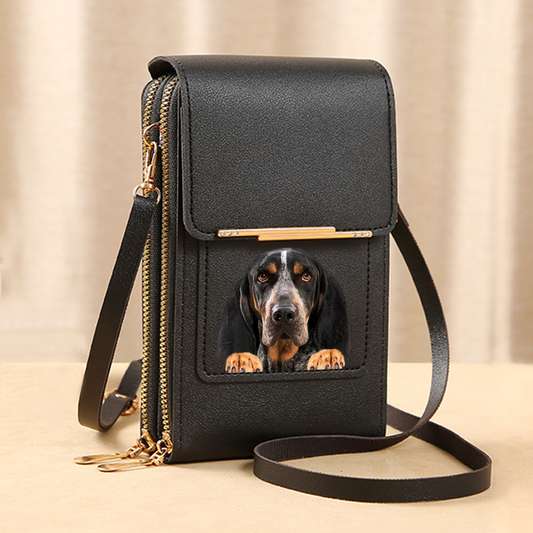 Coonhound - Touch Screen Phone Wallet Case Crossbody Purse V1
