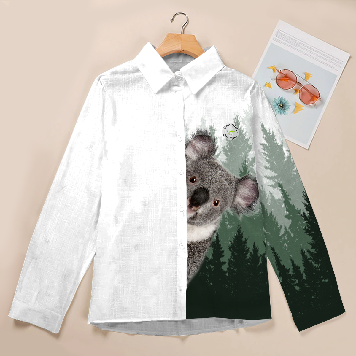 Cute Koala Women Shirt V2 - Plants One Tree