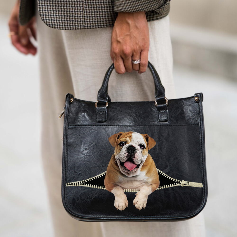 English Bulldog PetPeek Handbag V1