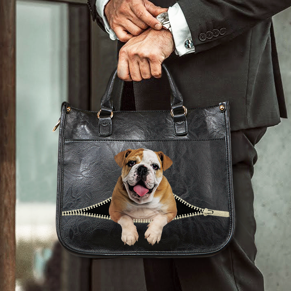 English Bulldog PetPeek Handbag V1