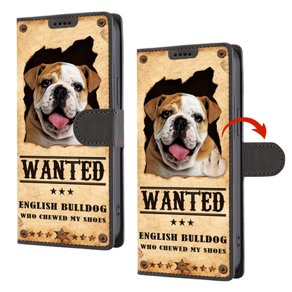 Englische Bulldogge gesucht - Fun Wallet Phone Case V1