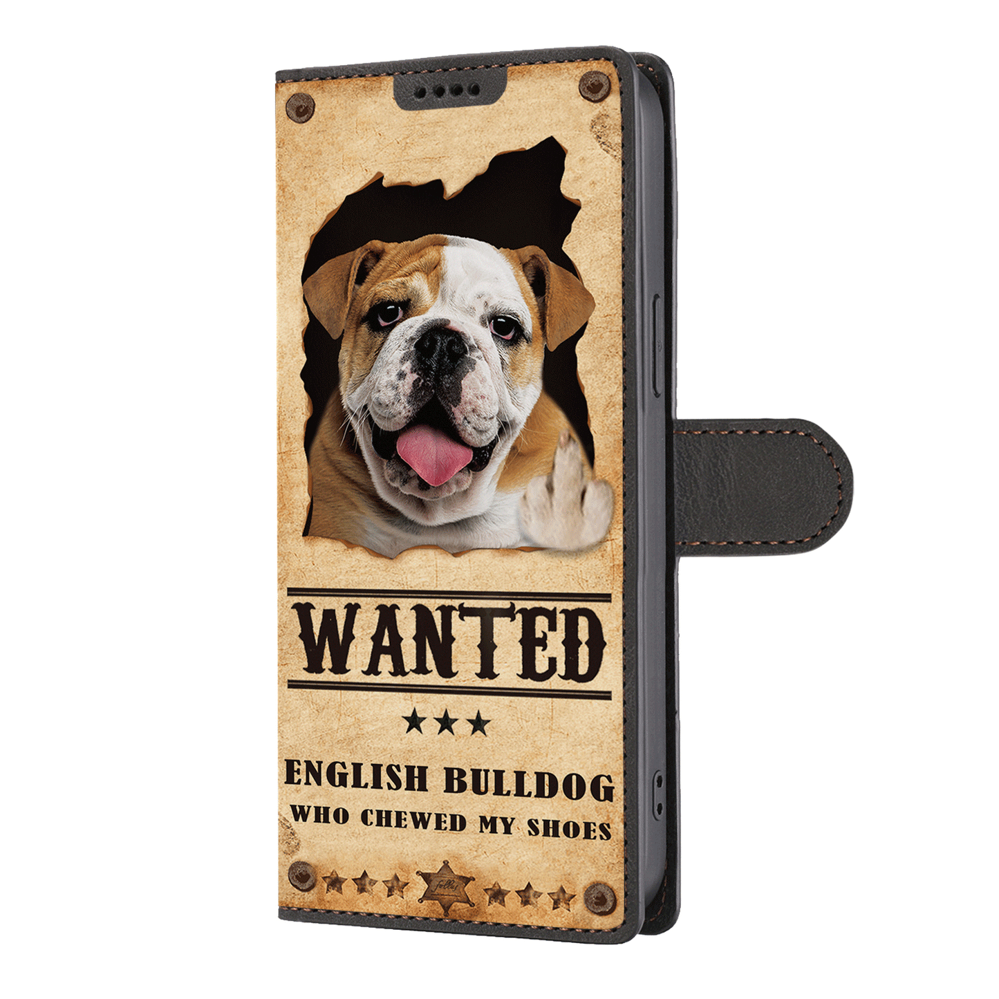 Englische Bulldogge gesucht - Fun Wallet Phone Case V1
