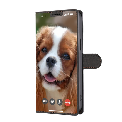 Face Time With Cavalier King Charles Spaniel - Wallet Case V2