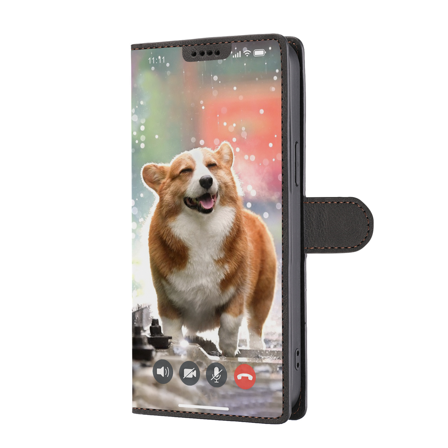 Face Time With Welsh Corgi - Wallet Case V1