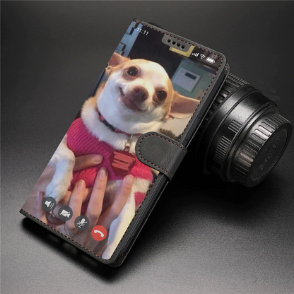 Face Time With Your Dog - Personalized Wallet Case With Your Pet's Photo