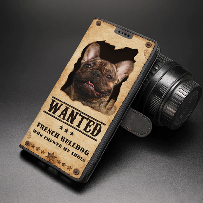 French Bulldog Wanted - Fun Wallet Phone Case V3
