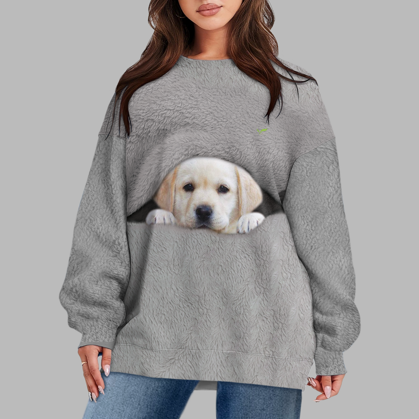 Good Morning Dress Warm - Sweat-shirt personnalisé avec la photo de votre chien