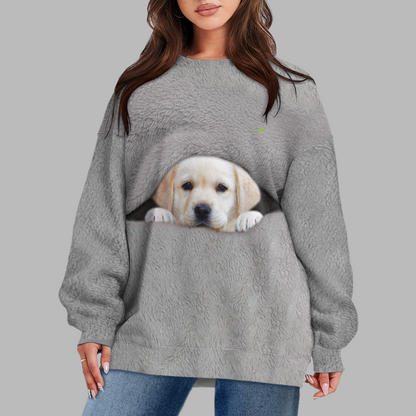 Good Morning Dress Warm – personalisiertes Sweatshirt mit dem Foto Ihres Hundes