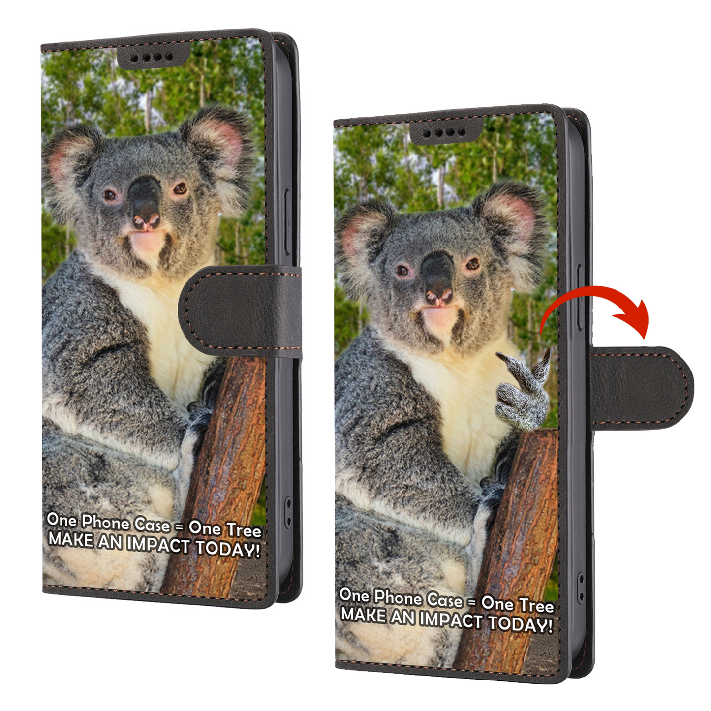 GreenPaws - Koala's Haven Wallet Phone Case V1