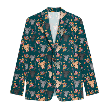 Greyhound Men's Summer Time Hawaiian Blazer