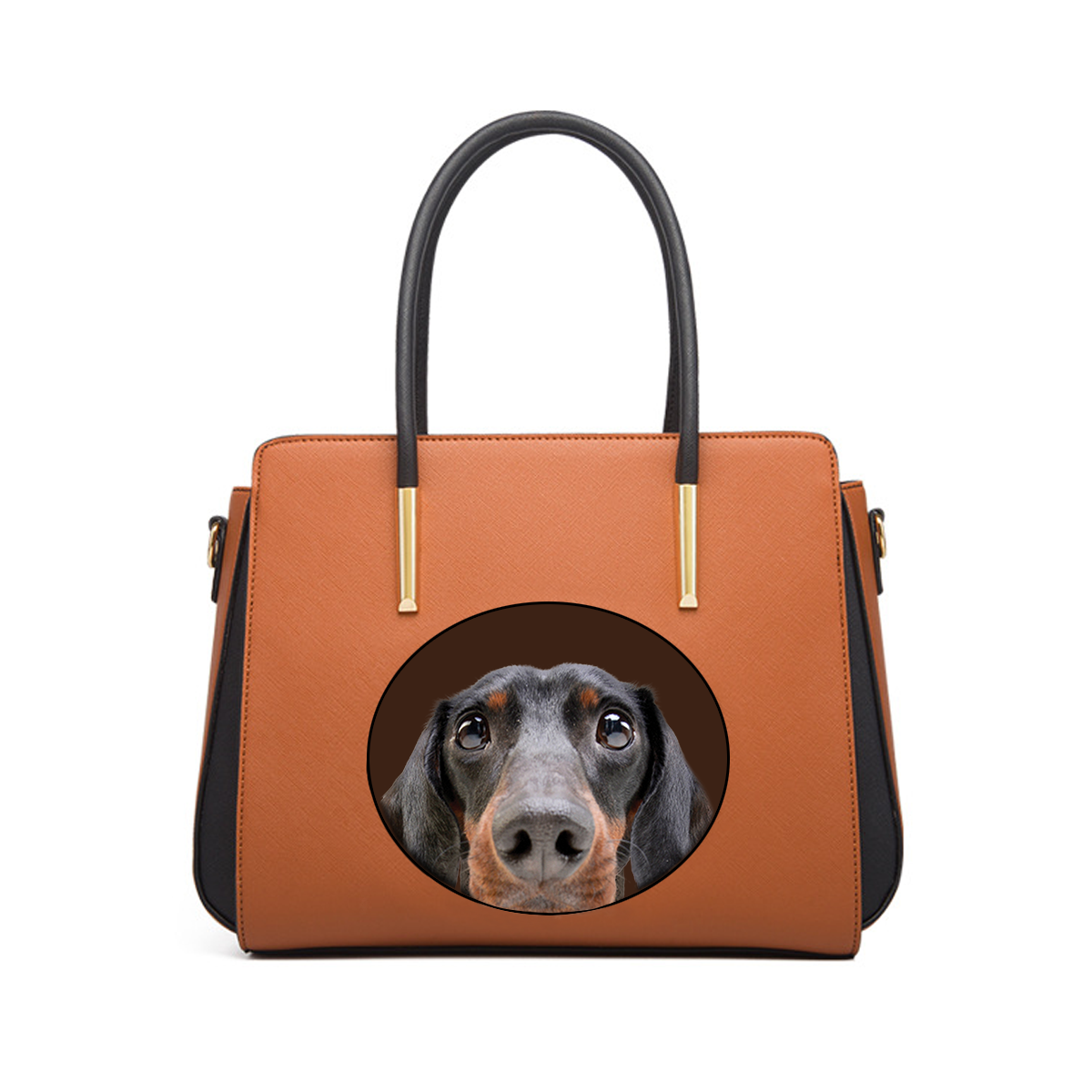 Guess Who I Am - Personalized Classic Handbag With Your Pet's Photo V1
