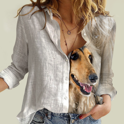 Half Angel Half Afghan Hound - Women Shirt V1