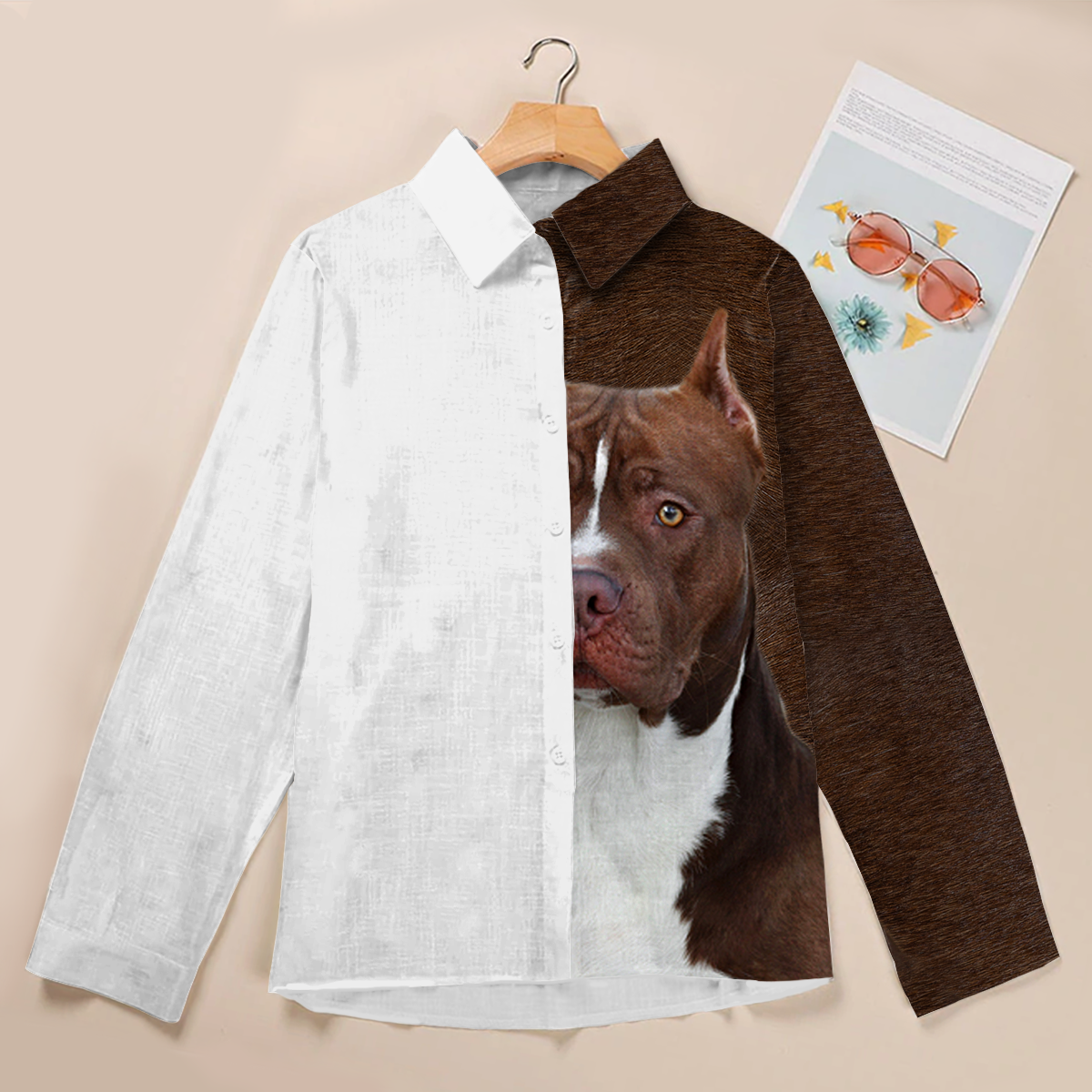 Half Angel Half American Pit Bull Terrier - Women Shirt V1