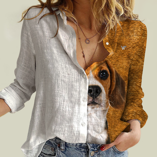 Half Angel Half Beagle - Women Shirt V1