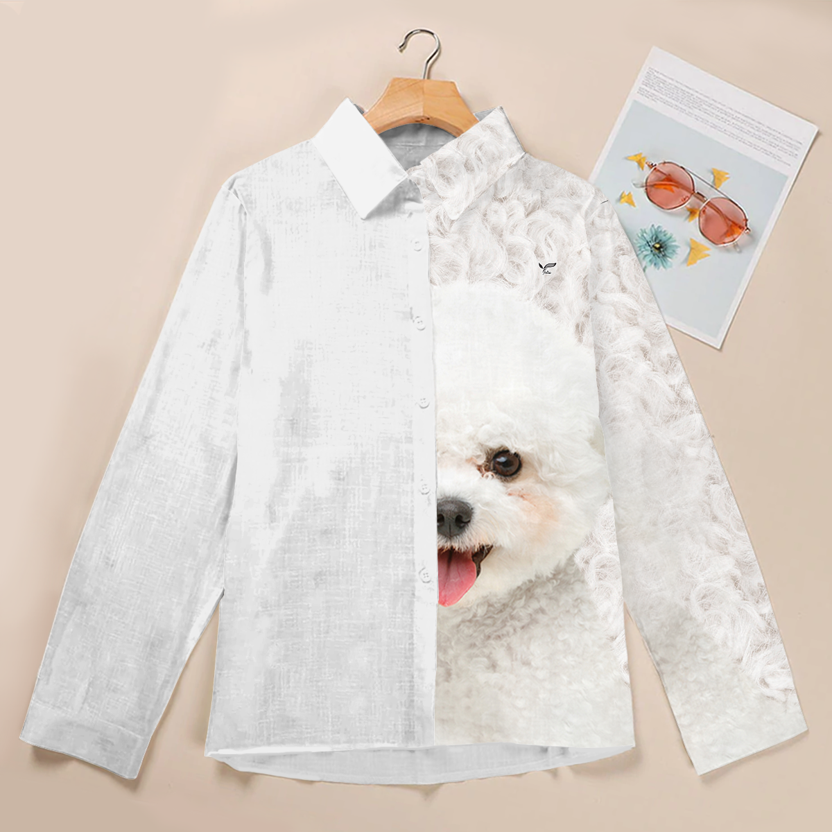 Half Angel Half Bichon Frise - Women Shirt V1