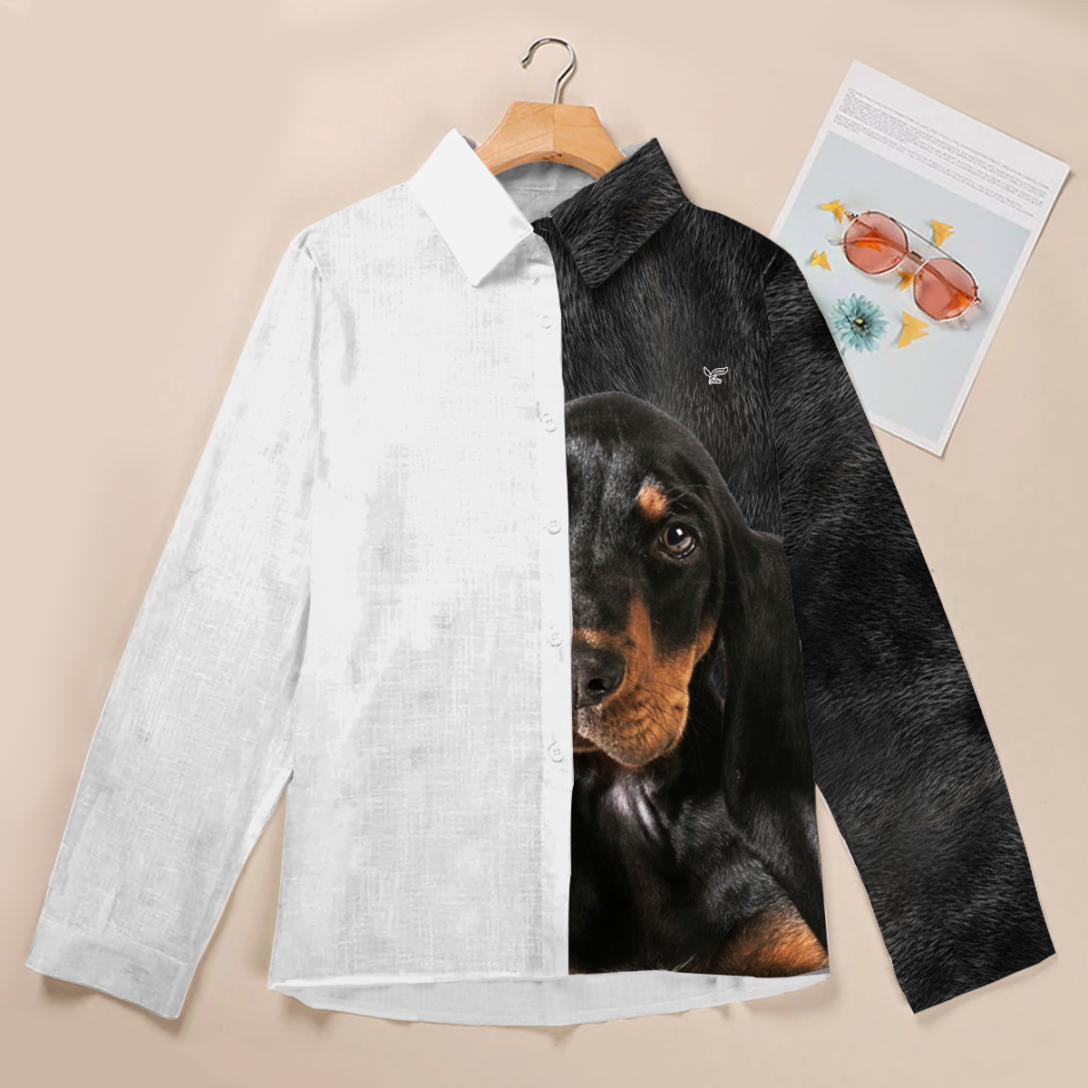 Half Angel Half Coonhound - Women Shirt V1