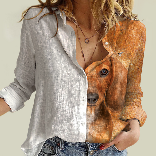 Half Angel Half Dachshund - Women Shirt V2