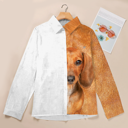 Half Angel Half Dachshund - Women Shirt V2