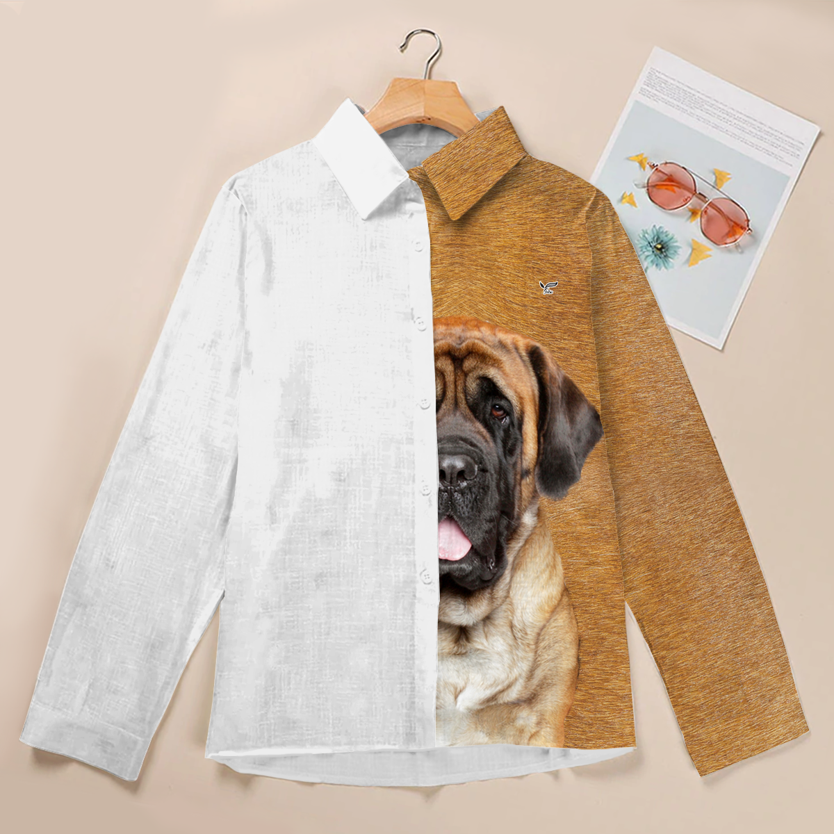 Half Angel Half English Mastiff - Women Shirt V1