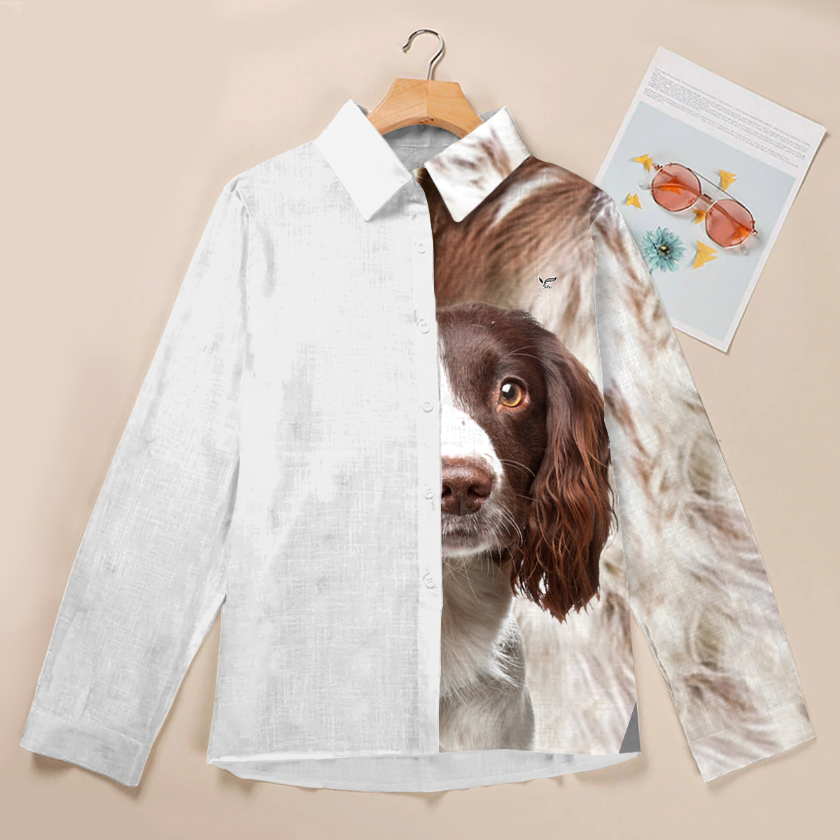 Half Angel Half English Springer Spaniel - Women Shirt V1