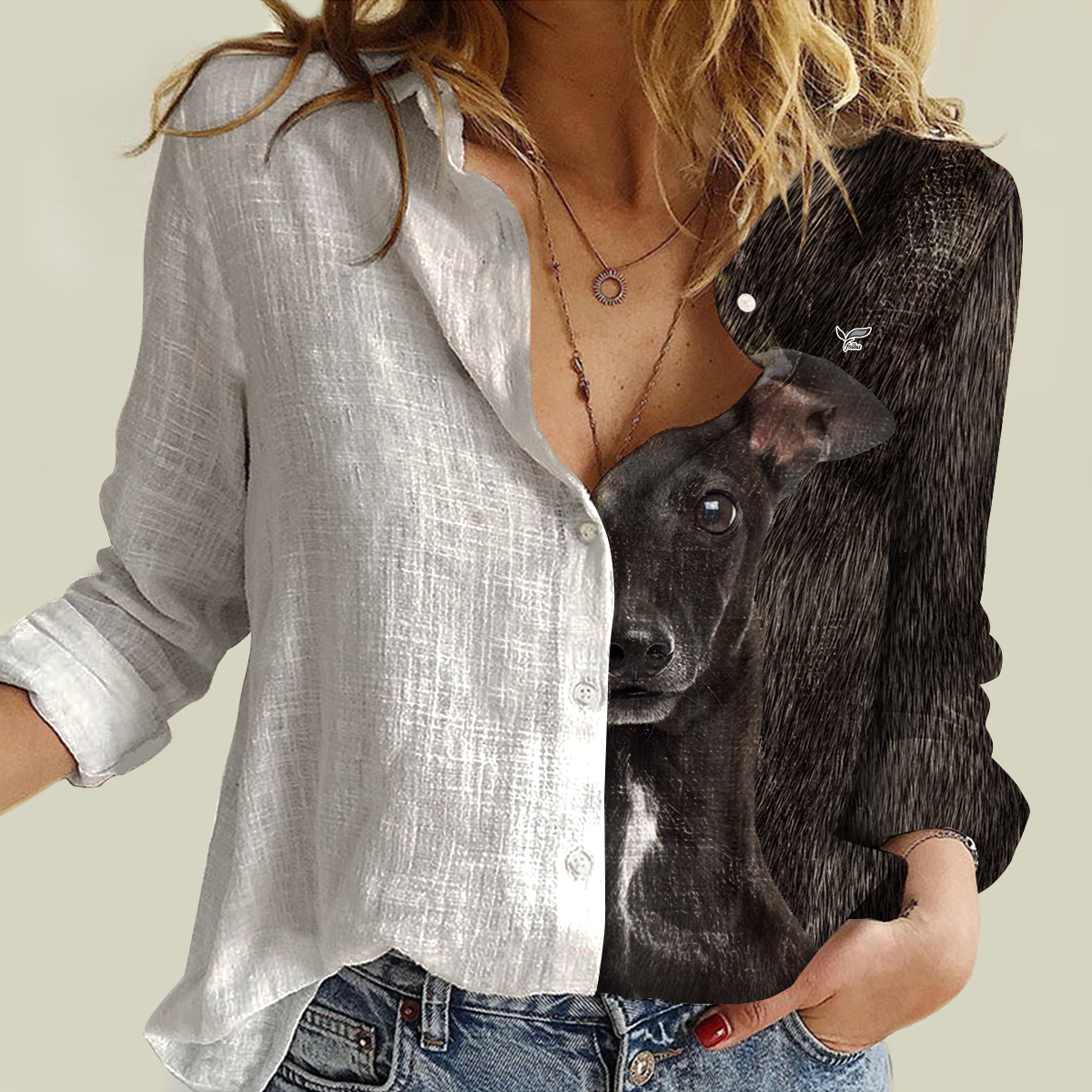 Half Angel Half Greyhound - Women Shirt V1