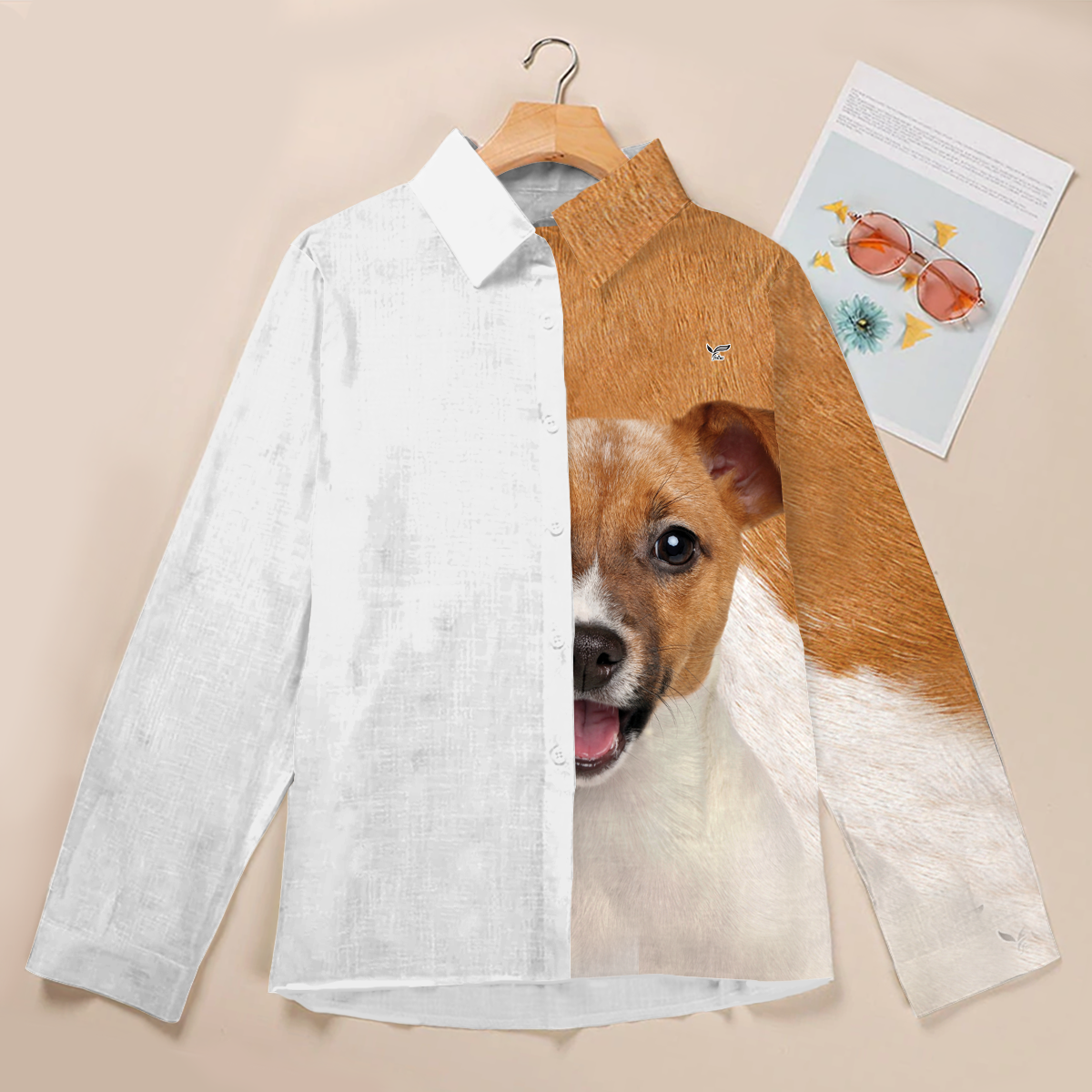 Half Angel Half Jack Russell Terrier - Women Shirt V1