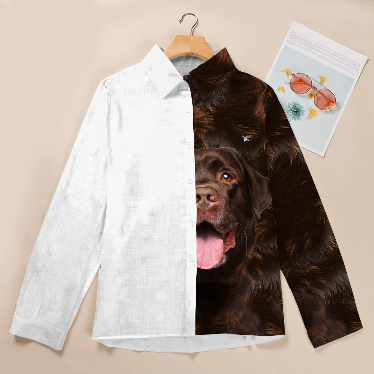 Half Angel Half Labrador - Women Shirt V1