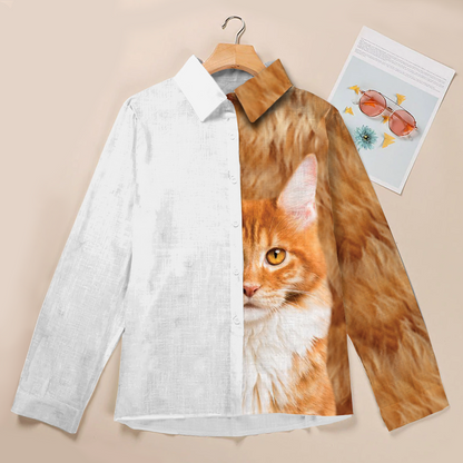 Half Angel Half Maine Coon Cat - Women Shirt V1