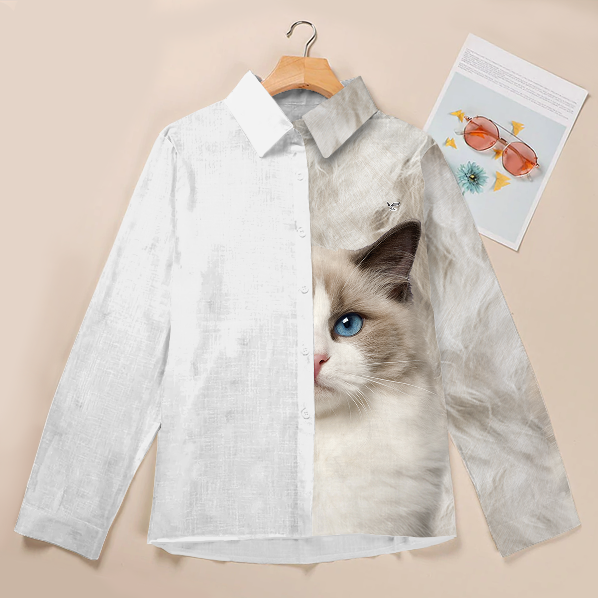 Half Angel Half Ragdoll Cat - Women Shirt V1