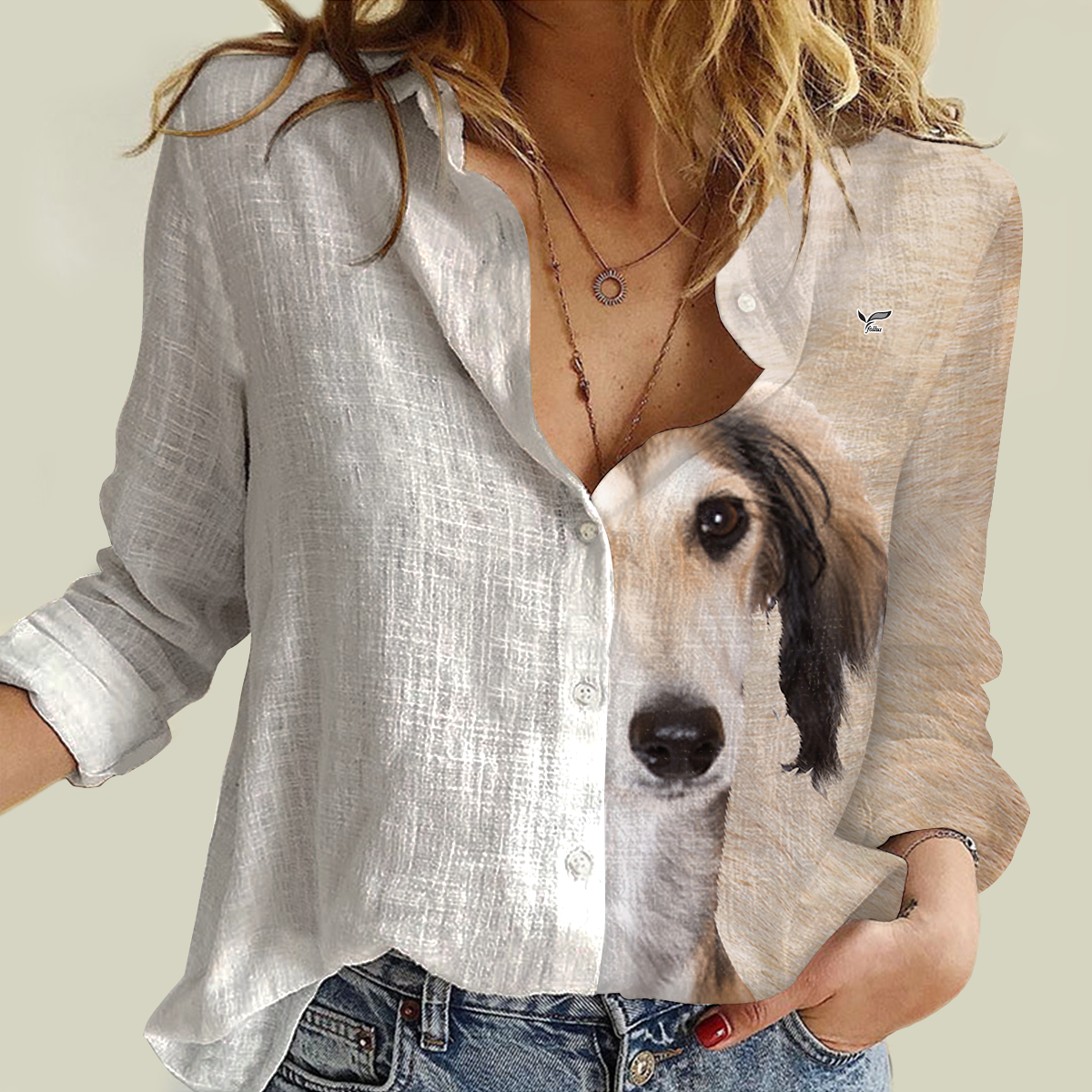 Half Angel Half Saluki - Women Shirt V1