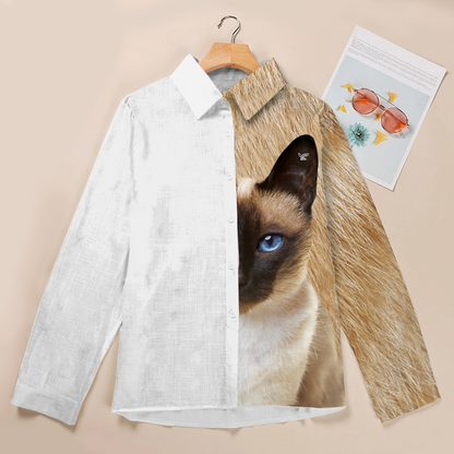 Half Angel Half Siamese Cat - Women Shirt V1