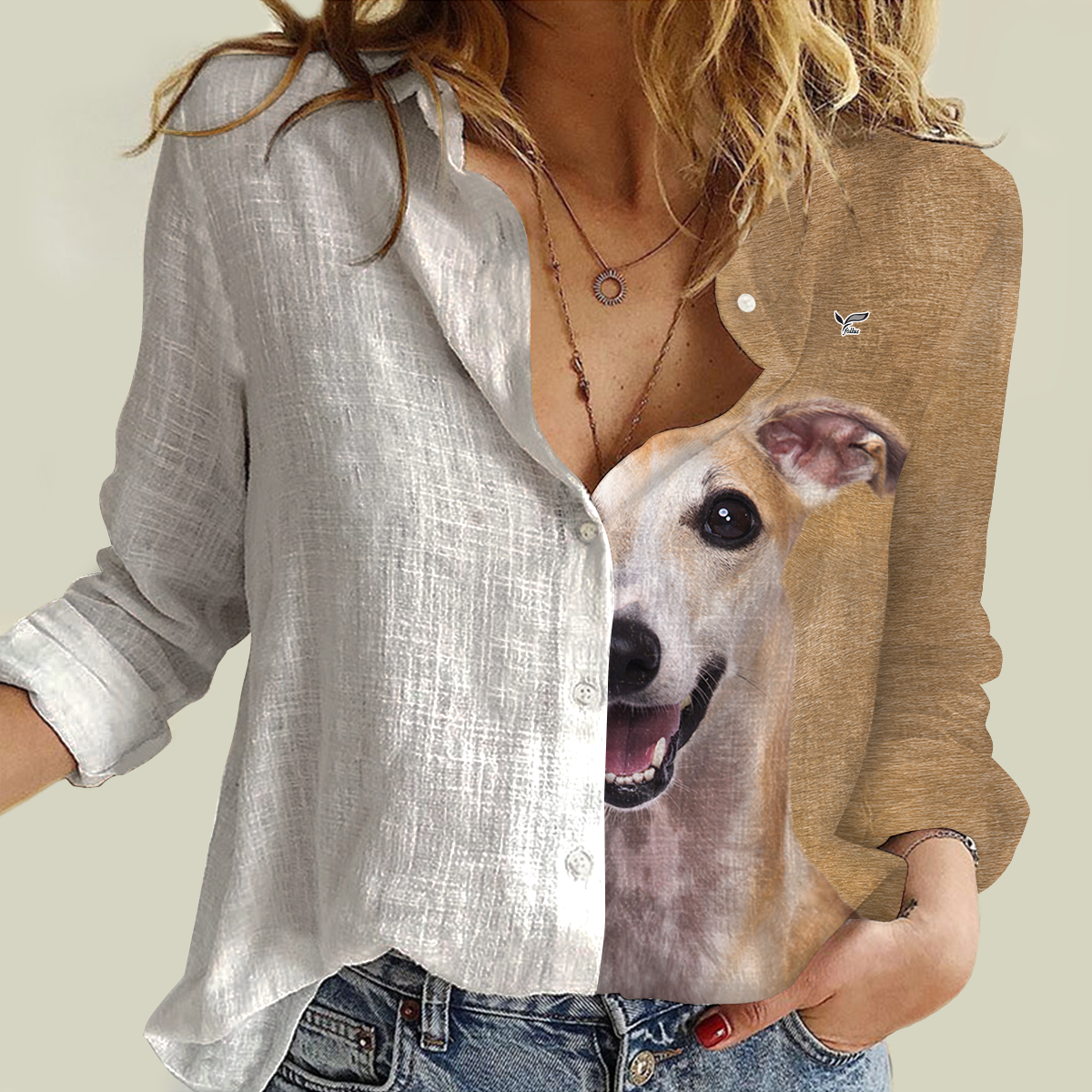 Half Angel Half Whippet - Women Shirt V1