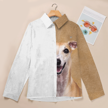 Half Angel Half Whippet - Women Shirt V1