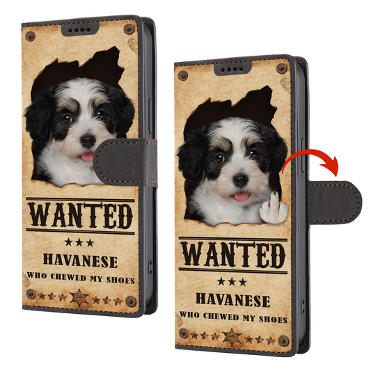 Havaneser Wanted - Fun Brieftasche Handyhülle V1