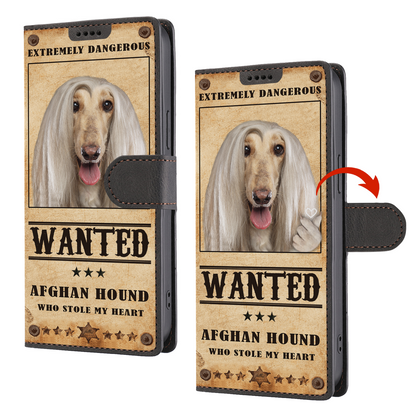 Herzdieb Afghanischer Windhund - Love Inspired Portemonnaie Handyhülle V1