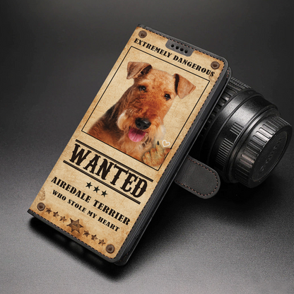 Heart Thief Airedale Terrier - Love Inspired Wallet Phone Case V1