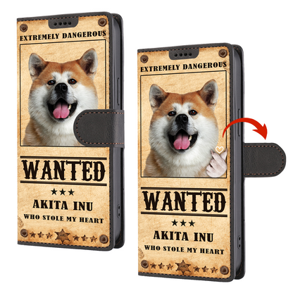 Heart Thief Akita Inu - Love Inspired Wallet Phone Case V1