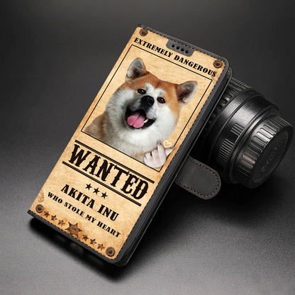 Heart Thief Akita Inu - Love Inspired Wallet Phone Case V1