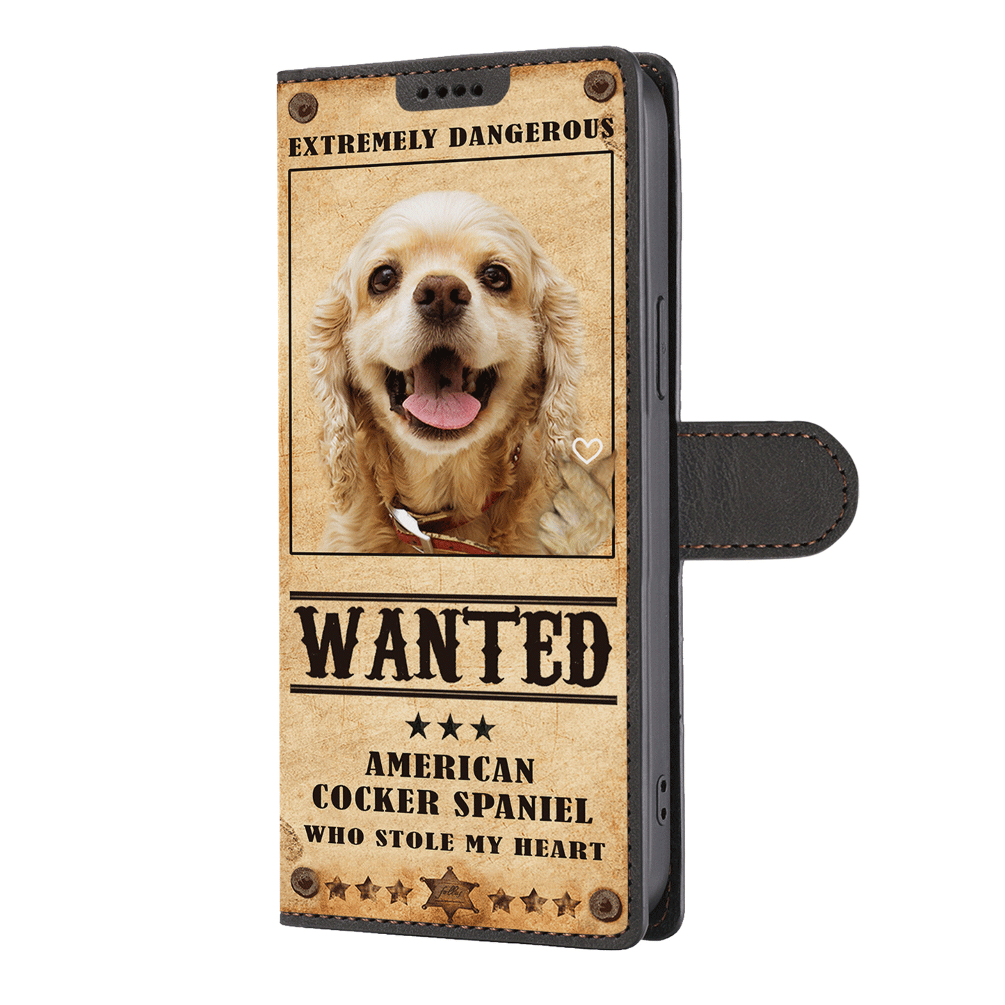 Heart Thief American Cocker Spaniel - Love Inspired Wallet Phone Case V1