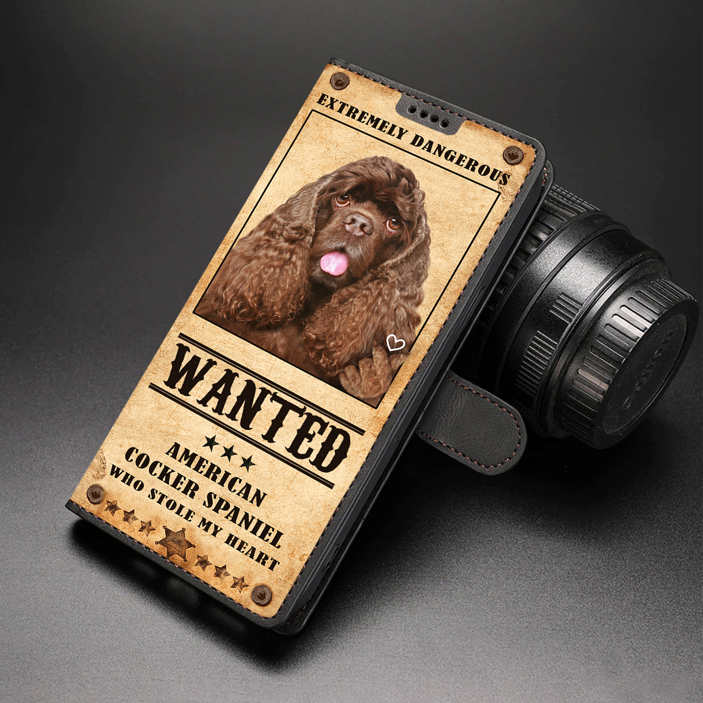 Heart Thief American Cocker Spaniel - Love Inspired Wallet Phone Case V2