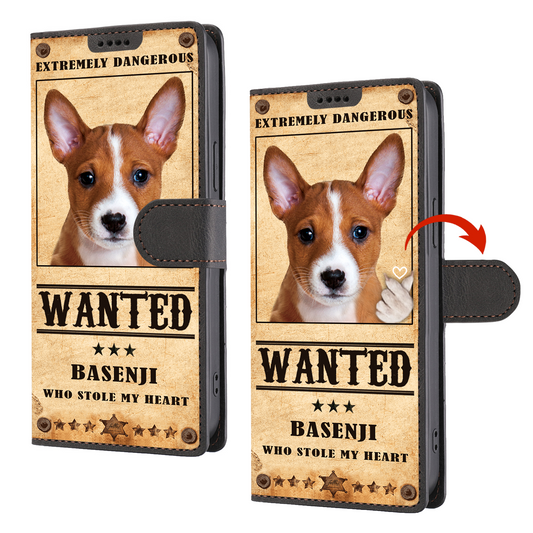 Heart Thief Basenji - Love Inspired Wallet Phone Case V1