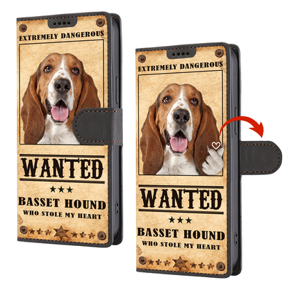 Heart Thief Basset Hound - Love Inspired Portemonnaie Handyhülle V1