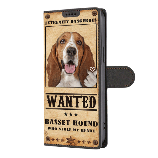 Heart Thief Basset Hound - Love Inspired Wallet Phone Case V1