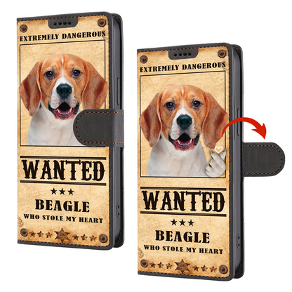 Heart Thief Beagle - Love Inspired Wallet Phone Case V1