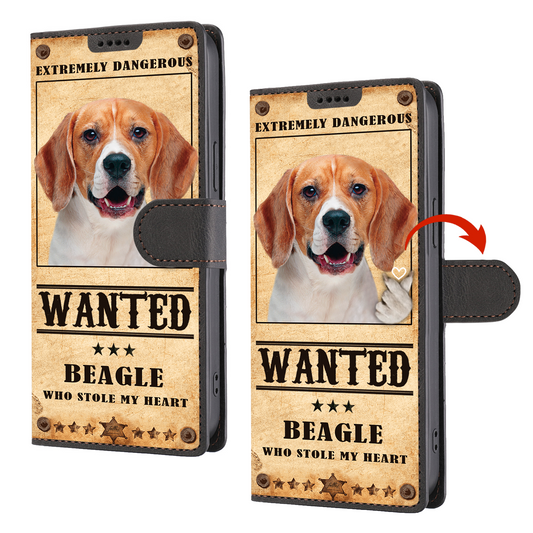 Heart Thief Beagle - Love Inspired Wallet Phone Case V1