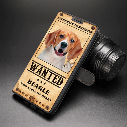 Heart Thief Beagle - Love Inspired Wallet Phone Case V1