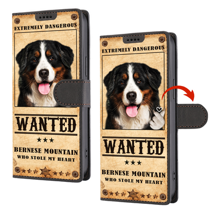 Heart Thief Bernese Mountain - Love Inspired Wallet Phone Case V1