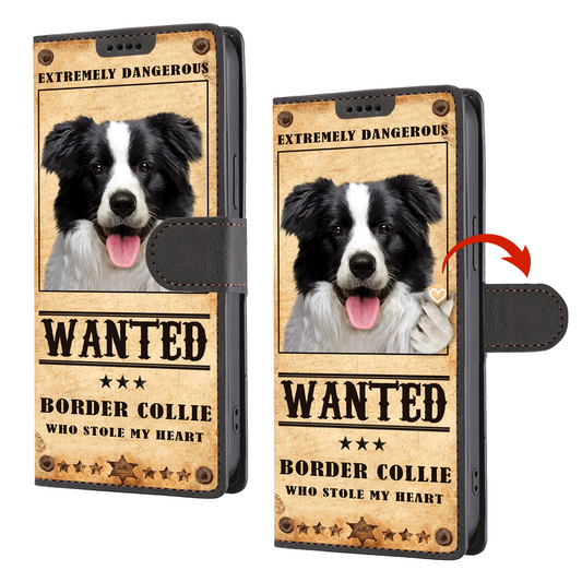 Heart Thief Border Collie - Love Inspired Wallet Phone Case V1