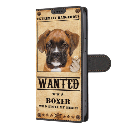 Heart Thief Boxer - Love Inspired Wallet Phone Case V1